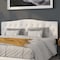 Flash Furniture King, Cambridge Headboard, White Fabric HG-HB1708-K-W-GG - alternate 1